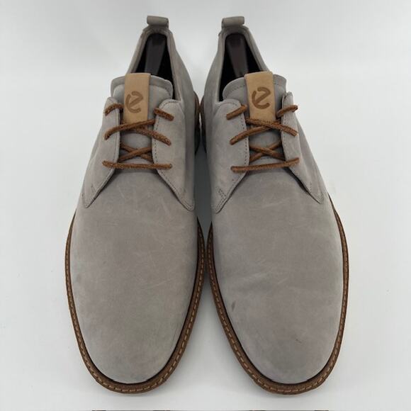Ecco ST.1 Hybrid Derby Oxford Sneaker Shoe Mens US11/EU45 Gray Nubuck Comfort